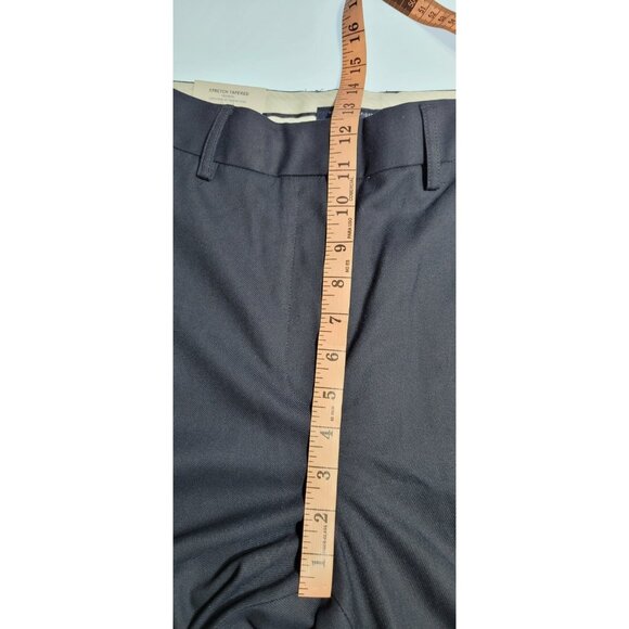 Tommy Hilfiger Dress Pants Navy Blue Womens Size 6 Tapered High Rise - Picture 16 of 16